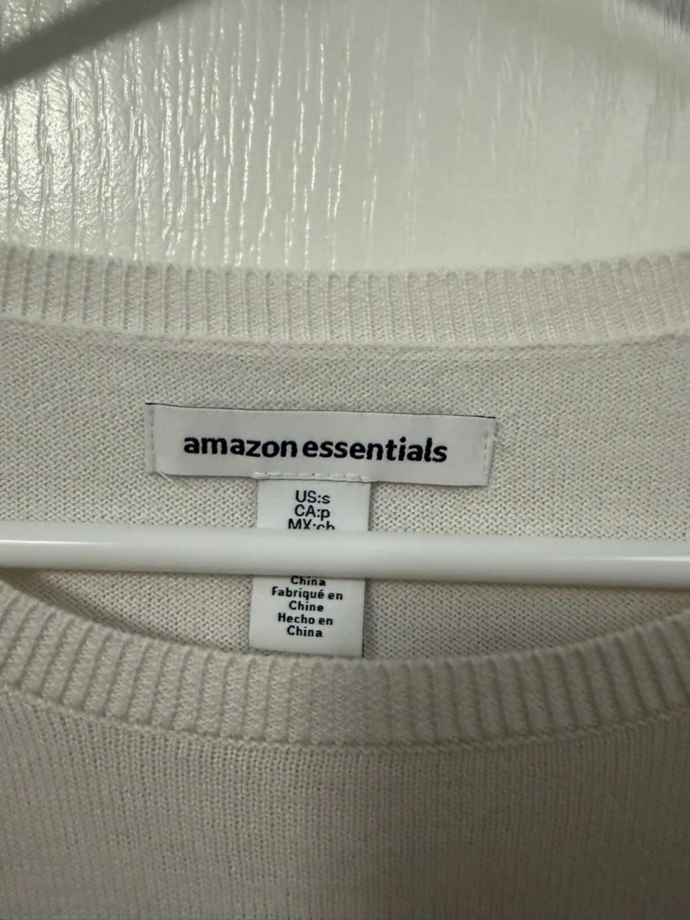 Amazon Essentials Cream Crewneck Sweater - Picture 2 of 2